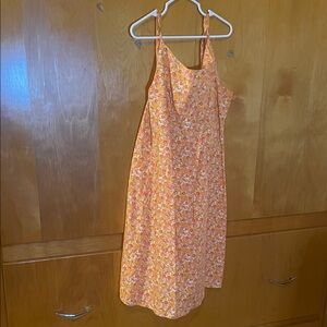 Wild Fable Floral Yellow Midi Dress